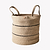 Collect Basket Jute Black Set of 2