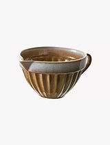 Costa Bowl with spout Stoneware Mustard Multi Small