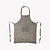 Gulli Apron Cotton Dark Grey White