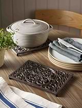 Frej Trivet Iron Retangular Brown