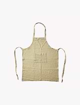 Gulli Apron Cotton Green Ivory