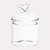 Kling Jar with lid Glass Clear Small