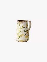 Lemona Jug Vase Stoneware Yellow Green Small