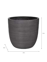 Rodborough Planter 42cm Carbon