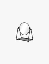 Marina Mirror Iron Black Small