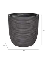 Rodborough Planter 35cm Carbon