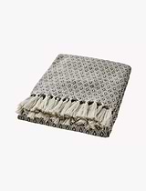 Petra Diamond Blanket 125x170cm Grey Mustard