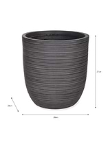 Rodborough Planter 28cm Carbon