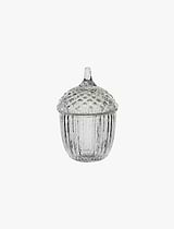 Romance Bowl with Lid Glass Clear Small