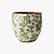 Victoria Planter Stoneware White Green Large