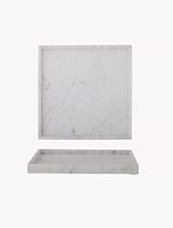 Majsa Tray Marble Square White