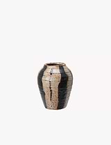 Eden Vase Stoneware Black Small