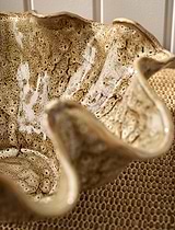 Hanna Decorative Bowl Stoneware Brown Large