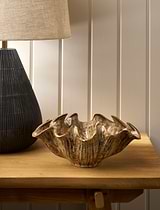 Hanna Decorative Bowl Stoneware Brown Small
