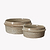 Eva Planter Stoneware Oatmeal H8x25cm Set of 2