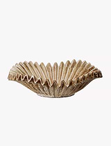 Hanna Decorative Saucer Stoneware Brown Large