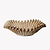 Hanna Decorative Saucer Stoneware Brown Large