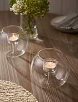 Ina Tealight Holder Holder Glass Large