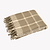 Faux Mohair Chequered Throw 140x180cm Natural