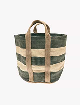 Jute Storage Basket Slate Blue