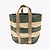 Jute Storage Basket Slate Blue