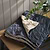 Velvet Bedspread 140x220cm Slate Blue