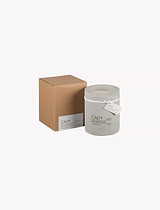 Calm Scented Candle Peach Mandarin and Cassis Grey