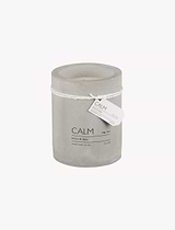 Calm Scented Candle Lemon and Daisy Concrete Grey