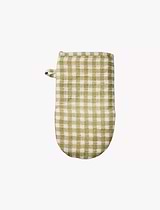Gulli Oven Glove Cotton Green Ivory