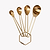 Odin Measuring Spoons Brass