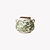 Victoria Urn Stoneware White Green