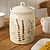 Bea Jar w/Lid Stoneware Natural