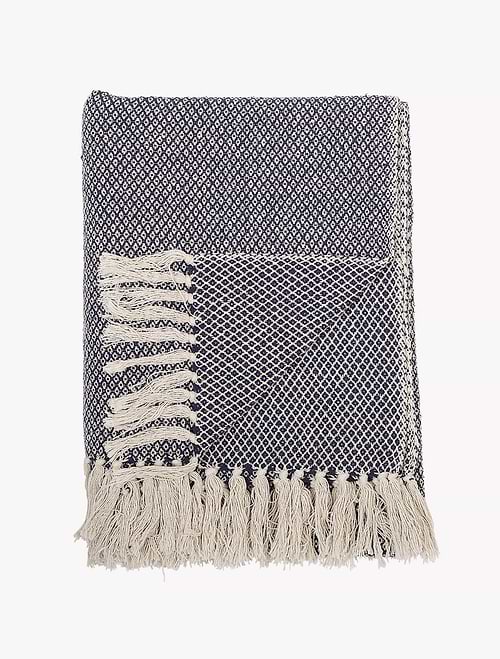 Barry Throw 130x160cm Recycled Cotton Blue