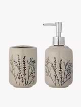 Bea Soap Dispenser Set Stoneware Natural