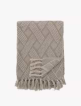 Ghina Throw 130x160cm Recycled Cotton Grey