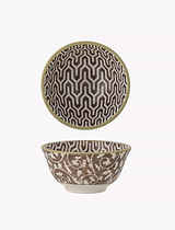 Maple Bowl Stoneware Brown