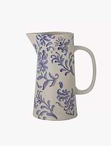 Petunia Jug Stoneware Blue