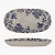 Petunia Serving Plate Stoneware Blue