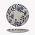 Petunia Plate Stoneware Blue
