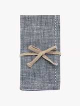 Chambray Napkins Set of 4 Flint Blue