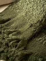 Nalia Boucle Throw 125x150cm Wool Green