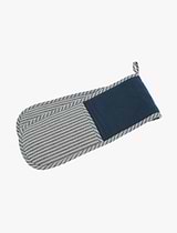 Hampton Stripe Double Oven Glove Blue