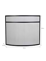 Bretforton Fire screen Large Black