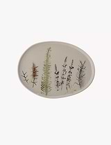 Bea Serving Plate Stoneware Natural Large