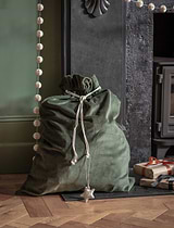 Hyde Christmas Sack Forest Green