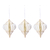 Maddox Teardrop Bauble Set of 3 Warm White
