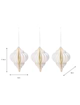Maddox Teardrop Bauble Set of 3 Warm White