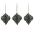 Maddox Teardrop Bauble Set of 3 Rosemary