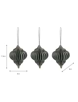 Maddox Teardrop Bauble Set of 3 Rosemary