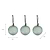 Whittington Christmas Baubles Set of 3 Rosemary
